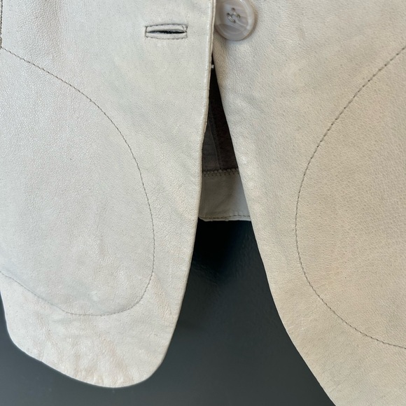 Elevenses (Anthropologie) XS leather blazer in good used condition - Picture 4 of 12